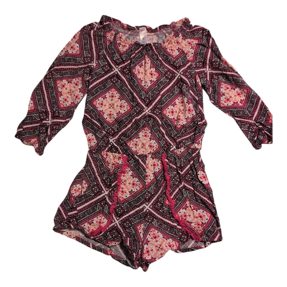 2/$20 Colorful Patterned Rompers Justice & Children's Place - Picture 2 of 5